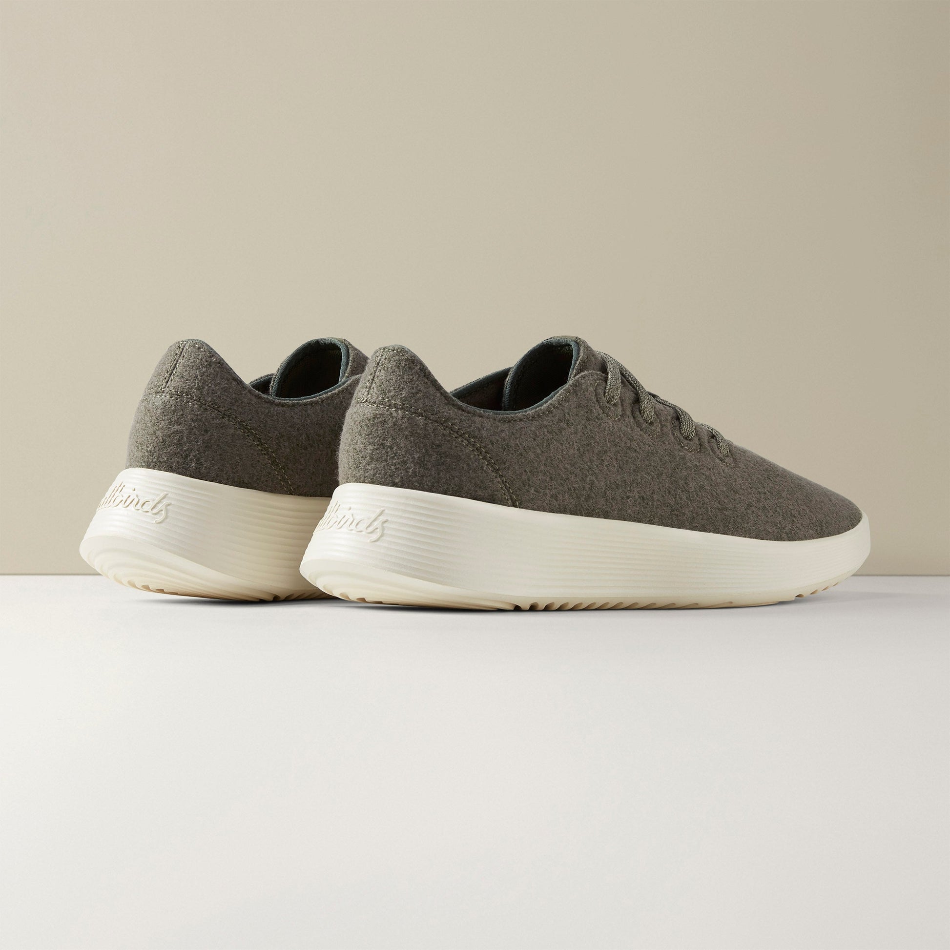 Women's Wool Runner 2, Rugged Green (Stony Cream)