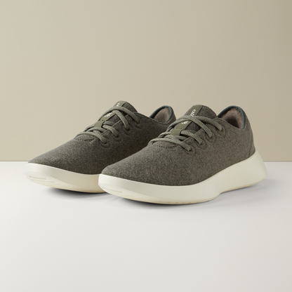 Women's Wool Runner 2, Rugged Green (Stony Cream)