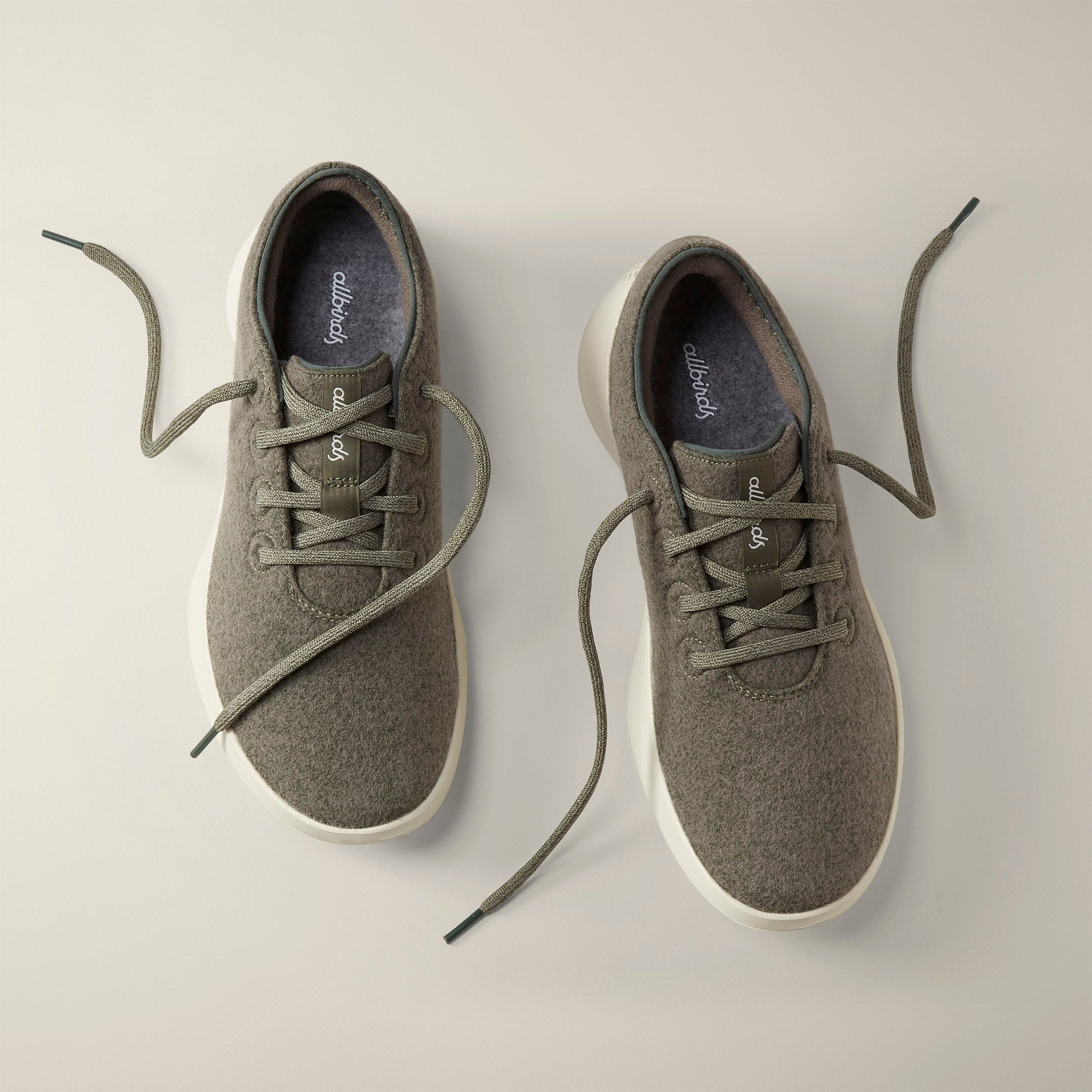 Women's Wool Runner 2, Rugged Green (Stony Cream)